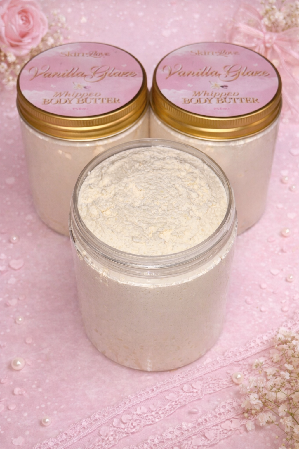 🍦 Vanilla Glaze – Whipped Body Butter (250ml) 🤍