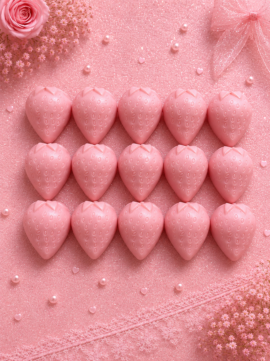 🍓🥛 Strawberry & Cream Wax Melts 50g 🥛🍓